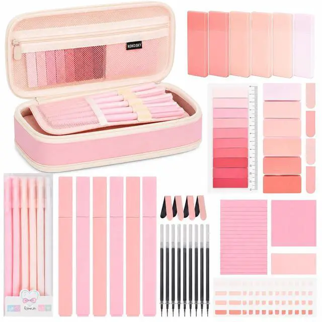 Main image of Aesthetic School Supplies Pencil Pouch - 47Pcs Pencil Case Stationary Set