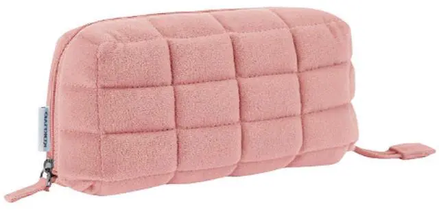 Main image of Padded Pencil Holder, Soft Stationery Pouch, Mococo Pink