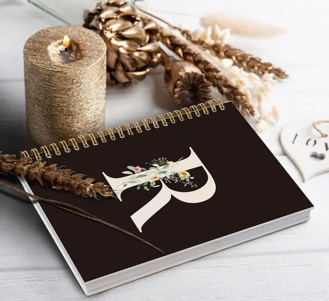 Alt view image 4 of 7 - Black Cute College Ruled Spiral Notebook Journal for Girl, 5.5 x 8.3