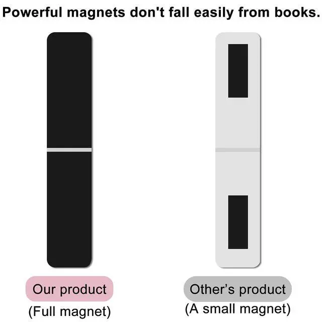 Alt view image 3 of 7 - 15 Pieces Bookmark, Magnetic Bookmarks for Women, Men, Book Lovers, Page Markers for Students Teachers Reading (Misty, Ocean, Emerald)
