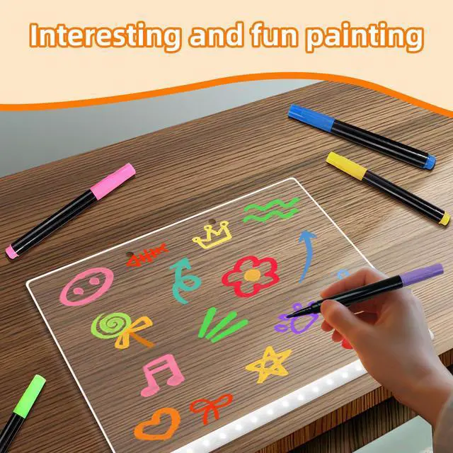 Alt view image 3 of 7 - 12-Color Neon Paint Markers for LED Note Board with Colors, Fluorescent Ink Design, Erasable Markers for LED Writing Boards, Best Gift for Kids