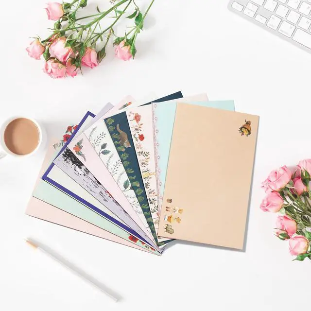 Alt view image 6 of 7 - 91 Pcs Stationery Paper Envelopes Set