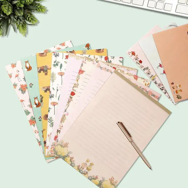Alt view image 7 of 7 - 91 Pcs Stationery Paper Envelopes Set
