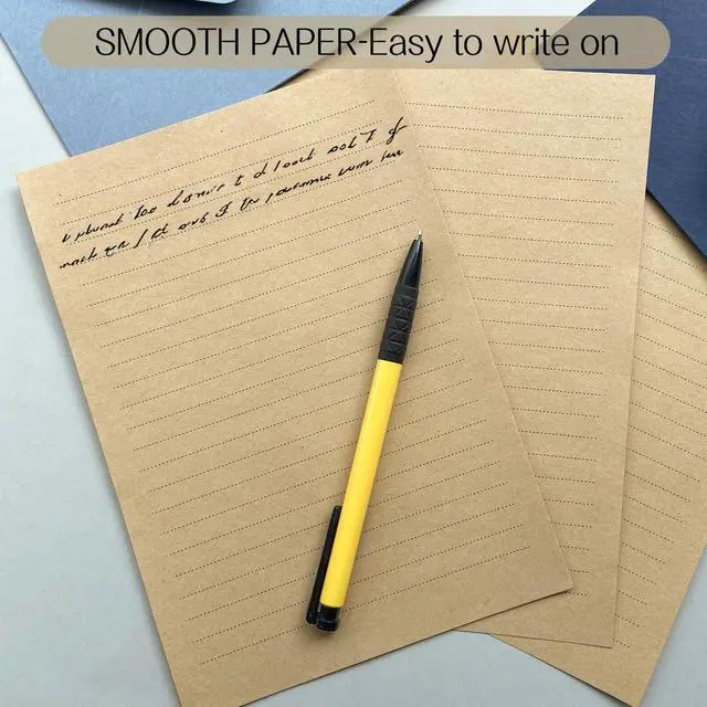 Alt view image 3 of 7 - Premium Velvet-Touch Stationery Set - Unique Design with 24 Writing Sheets, 12 Envelopes (4x6) - Elegant Writing Kit for Love Letters & Party Invitations (Lake blue)
