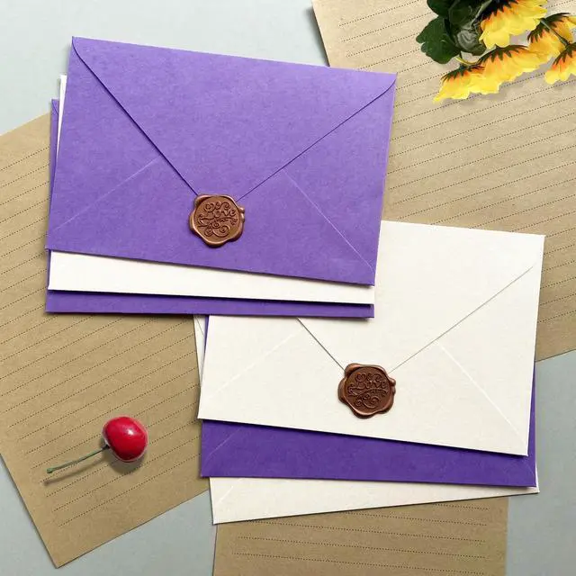 Alt view image 7 of 7 - Premium Velvet-Touch Stationery Set - Unique Design with 24 Writing Sheets, 12 Envelopes (4x6) - Elegant Writing Kit for Love Letters & Party Invitations (Lake blue)