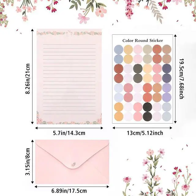 Alt view image 2 of 7 - 91 Pcs Stationery Paper Envelopes Set