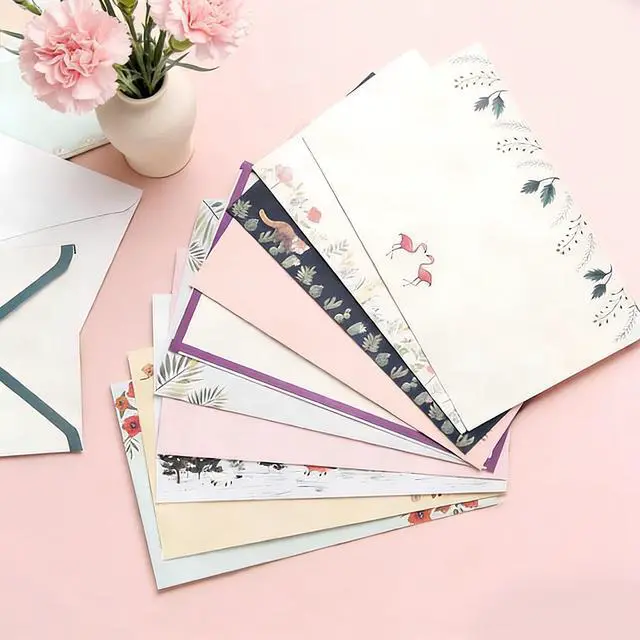 Alt view image 7 of 7 - 91 Pcs Stationery Paper Envelopes Set