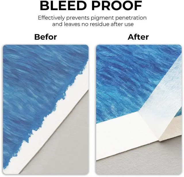 Alt view image 5 of 7 - Artist Tape for Watercolor Paper, 1/2 inch Wide 200FT Long, White Art Tape for Masking, Drafting and Painting, Acid Free, Low Tack