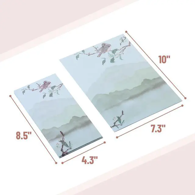 Alt view image 3 of 7 - Stationery Writing Paper Set with Envelopes, 7.3" x 10"