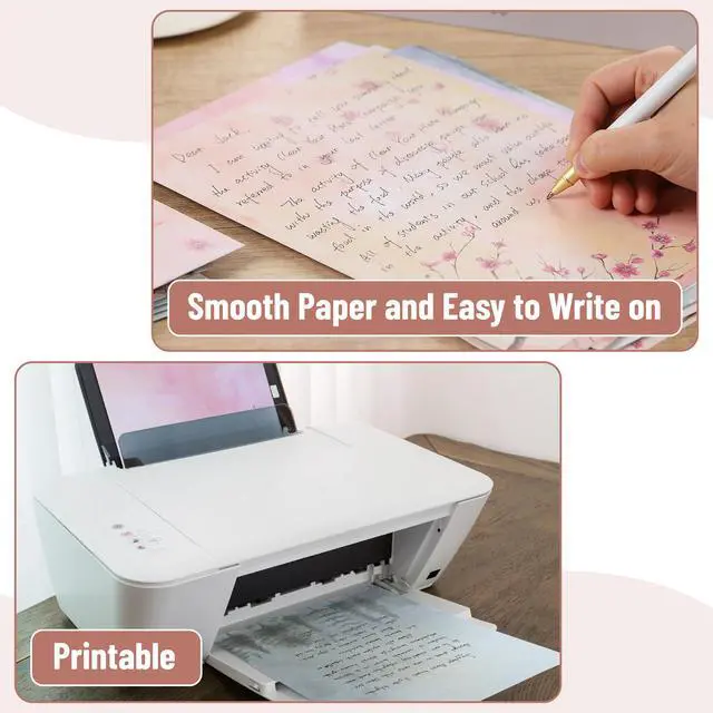 Alt view image 4 of 7 - Stationery Writing Paper Set with Envelopes, 7.3" x 10"