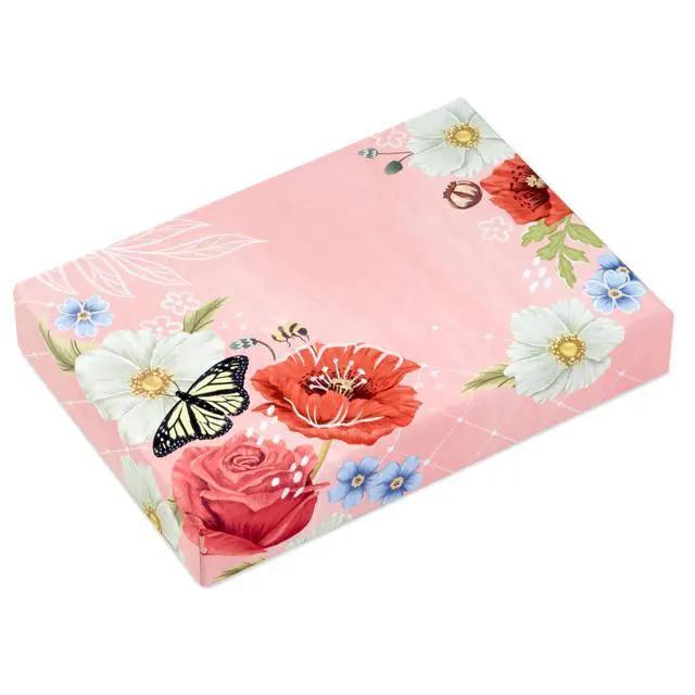Alt view image 3 of 6 - Stationery Set with Cards, Notepad and Stickers (Pink Florals)
