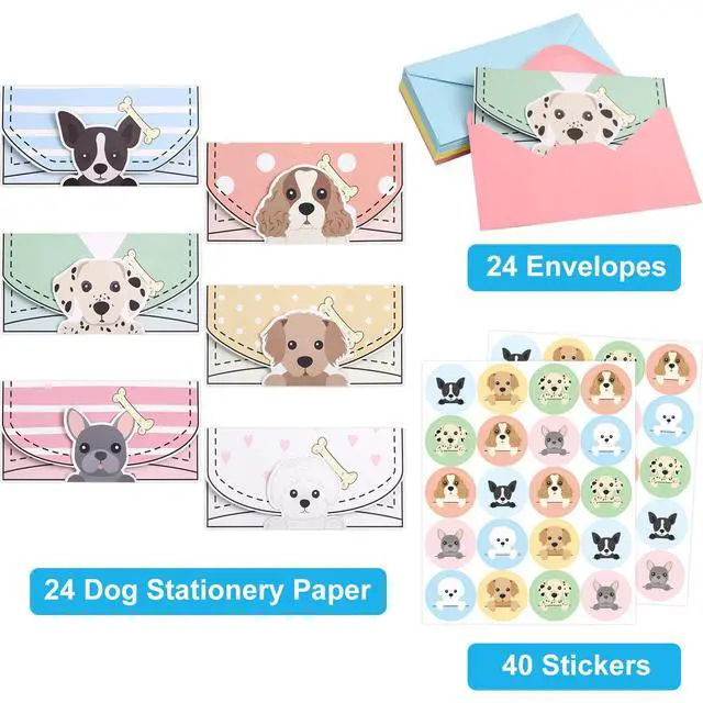 Alt view image 3 of 7 - 24 Pcs Letter Writing Stationery Paper Set