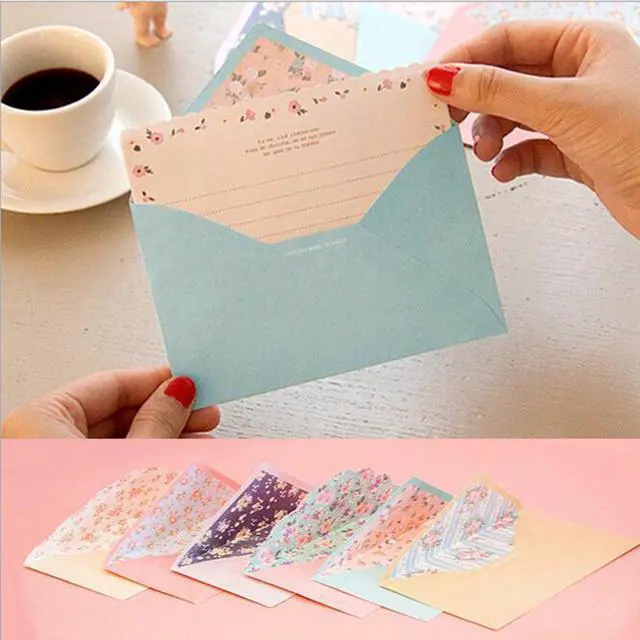 Alt view image 6 of 6 - 32 Cute Lovely Kawaii Special Design Writing Stationery Paper+16 Envelope 3.45 x5.4 Inch -(Flower)