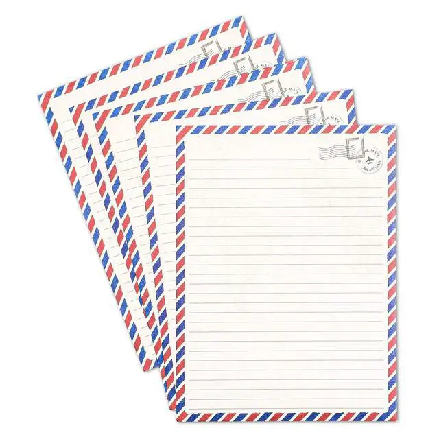 Alt view image 5 of 7 - 48 Pack Letter Writing Stationary Paper and Envelopes Set, Vintage Travel Design (6.9 x 9.25 In)