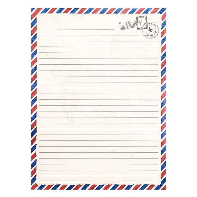 Alt view image 6 of 7 - 48 Pack Letter Writing Stationary Paper and Envelopes Set, Vintage Travel Design (6.9 x 9.25 In)