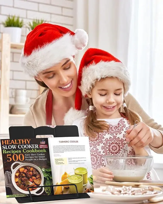 Alt view image 7 of 7 - 1PC Desk Book Stand Metal Reading Rest Book Holder, Cookbook Holder