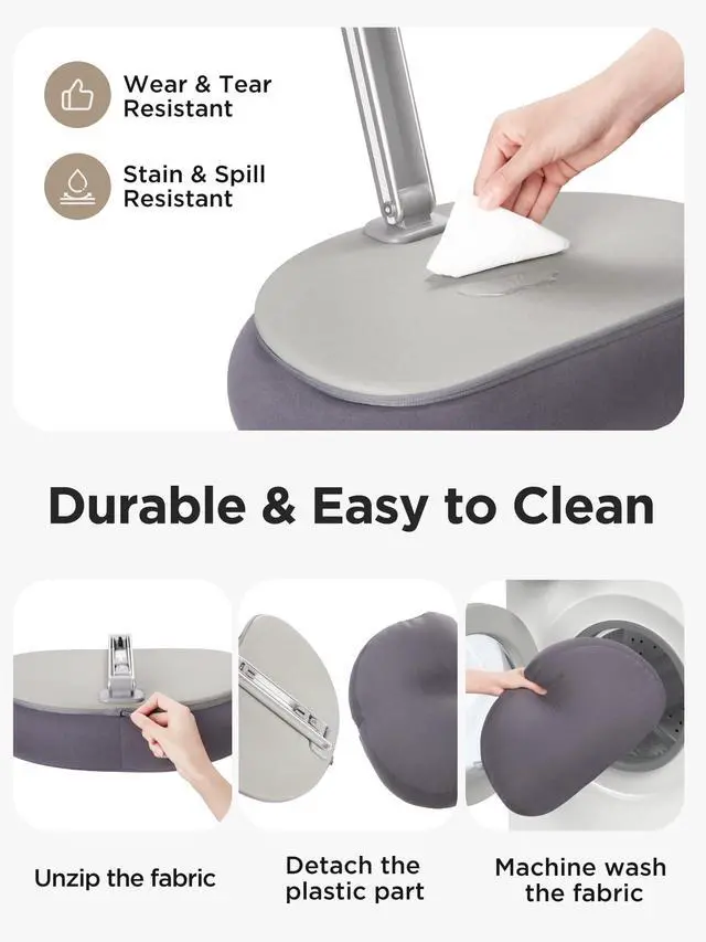 Alt view image 3 of 4 - Tablet Pillow Stand for Lap Bed 360° Adjustable Kindle iPad Stand
