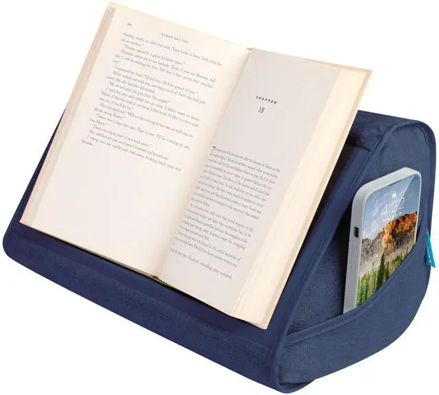Main image of Book Pillow - Denim Blue, Fits 6" x 9" Books