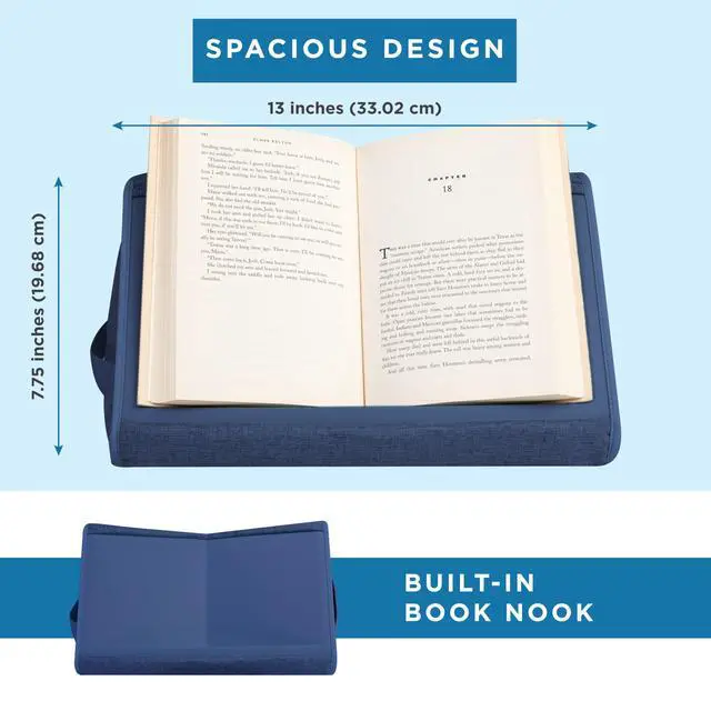 Alt view image 5 of 7 - Book Pillow - Denim Blue, Fits 6" x 9" Books