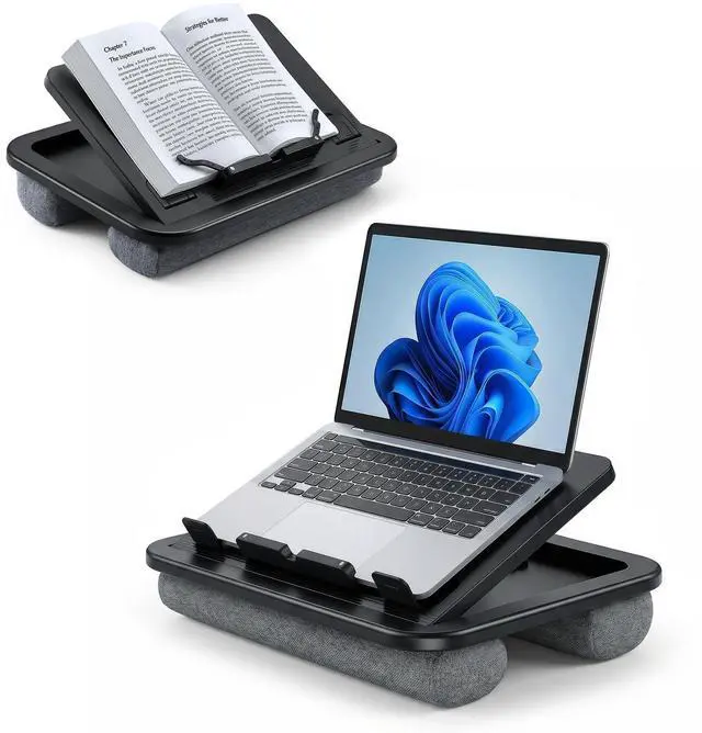 Main image of Adjustable Lap Desk with Cushion - 8 Angles Ergonomic Adjustment