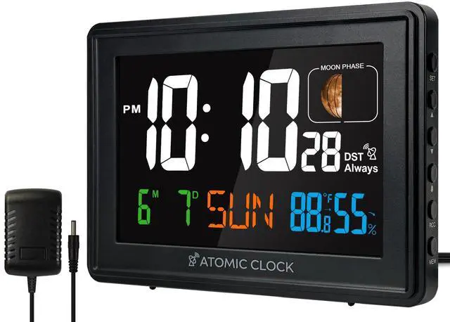 Main image of Digital Atomic Alarm Clocks for Bedrooms Battery Backup