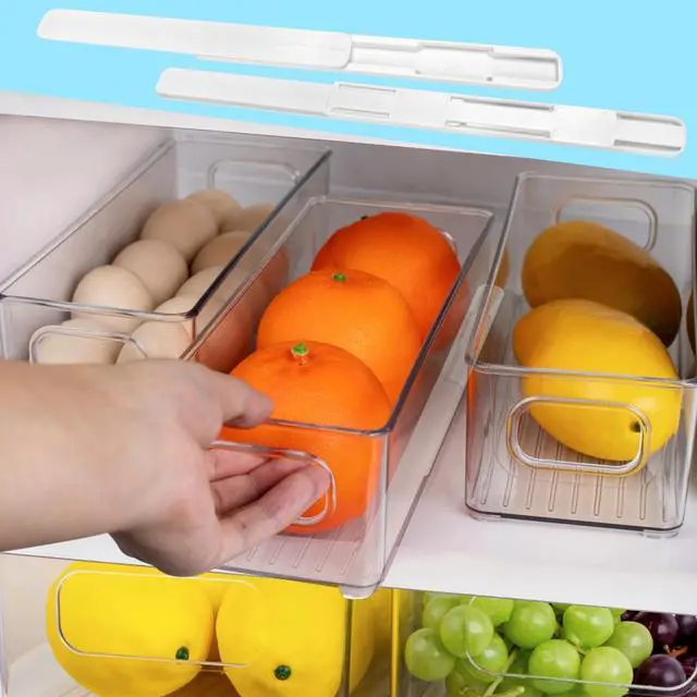 Alt view image 5 of 7 - 6 Pcs Adhesive Sliders for Cabinets Pull Out Drawer Organizer Accessories Pull Out Rail for Baskets,Bins,Cabinet,Shelves Basket Office Glide Cabinet Tracks Runner DIY Drawer Organizers Slides