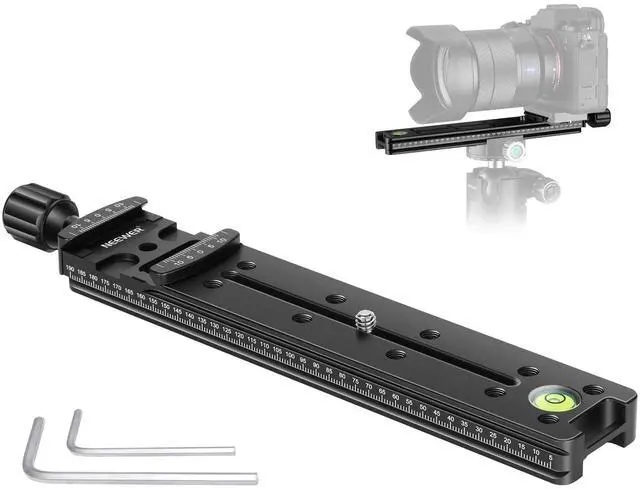 Main image of 200mm Professional Rail Nodal Slide Metal Quick Release Camera Clamp
