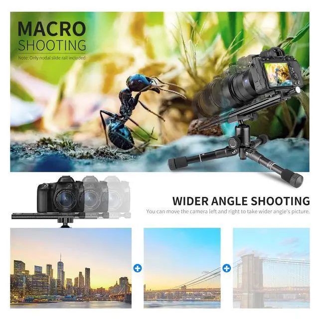 Alt view image 6 of 7 - 200mm Professional Rail Nodal Slide Metal Quick Release Camera Clamp