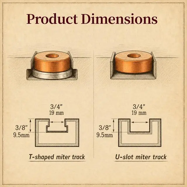 Alt view image 5 of 7 - Aluminum Miter Bars, 430mm, 2 Pack, Adjustable Fit for Less Play