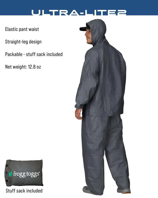 Alt view image 3 of 7 - Men's Ultra-Lite2 Waterproof Breathable Protective Rain Suit