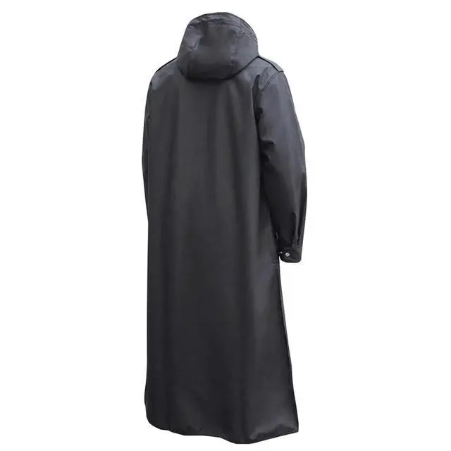 Alt view image 4 of 6 - Men's Reusable EVA Long Raincoat, Windproof Waterproof Trench Coat for Hiking Fishing Dog Walking Outdoor Activities