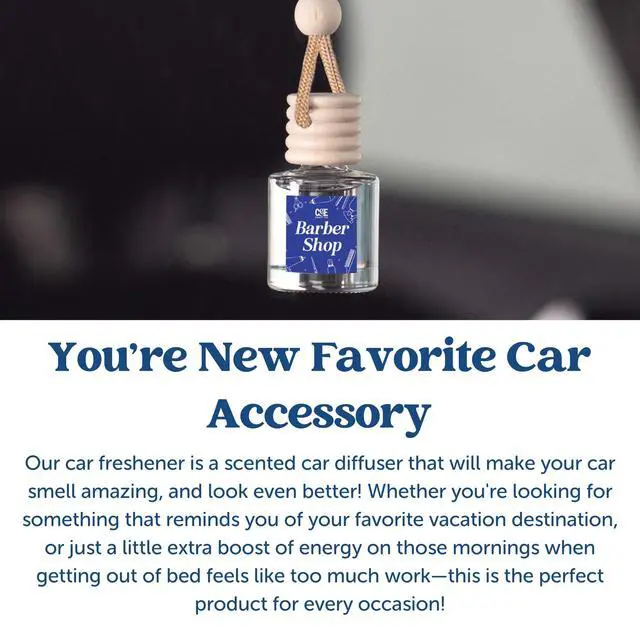 Alt view image 4 of 7 - Co Hanging Car Air Freshener Diffuser 2 Pack, Long Lasting Fragrance Oil Car Freshener, Glass Bottle Auto Air Freshener, Made in USA (Fresh Linen)