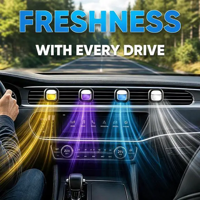 Alt view image 2 of 7 - 16 Pack Car Air Freshener Vent Clips, 4 Plant-Based Scents, Car Fresheners