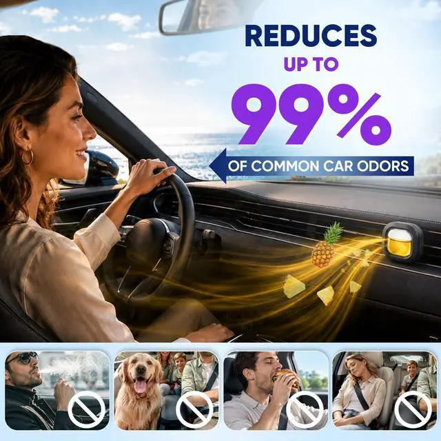 Alt view image 5 of 7 - 16 Pack Car Air Freshener Vent Clips, 4 Plant-Based Scents, Car Fresheners