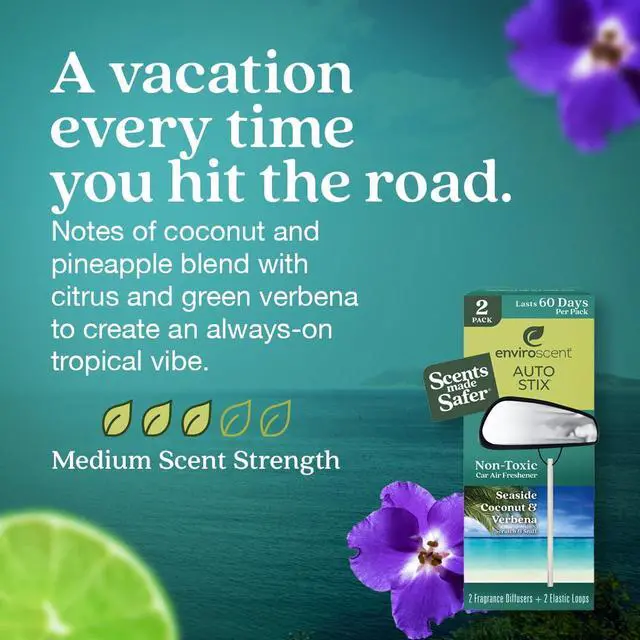 Alt view image 3 of 6 - Non-Toxic* Car Air Freshener Auto Stix® (6 Sticks, Pack of 3)