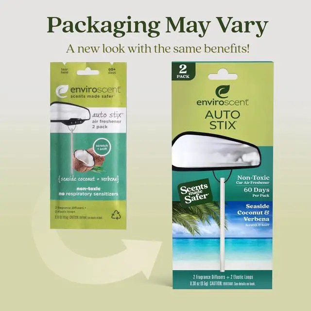 Alt view image 6 of 6 - Non-Toxic* Car Air Freshener Auto Stix® (6 Sticks, Pack of 3)