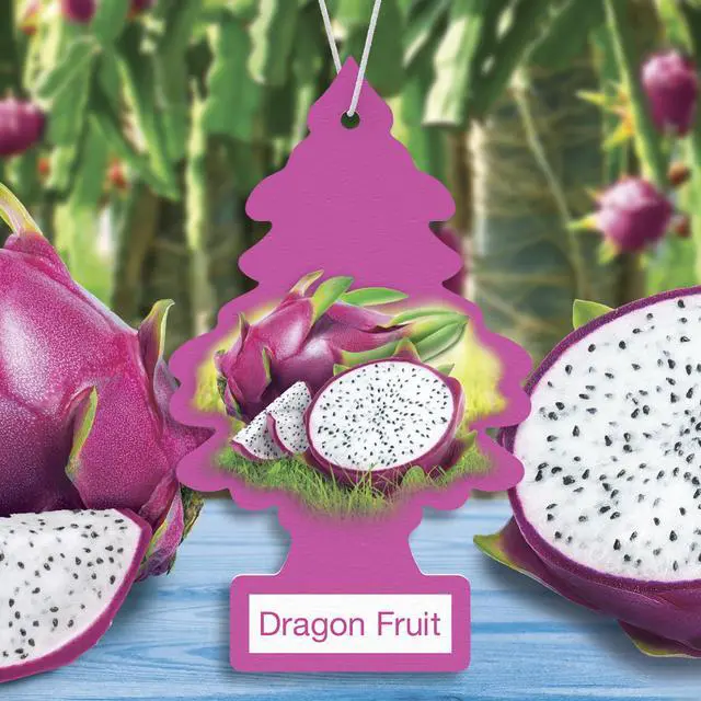 Alt view image 3 of 7 - Car Air Freshener | Hanging Tree Provides Long Lasting Scent for Auto and Home | 24 Air Fresheners |Dragon Fruit