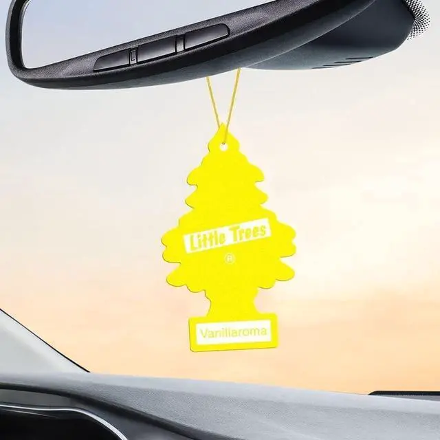 Alt view image 4 of 5 - Car Air Freshener | Hanging Paper Tree for Home or Car | Vanillaroma | 3 Pack