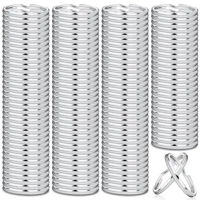 Main image of 200Pcs Split Key Rings Bulk for Keychain and Crafts, 1 inch (25mm)