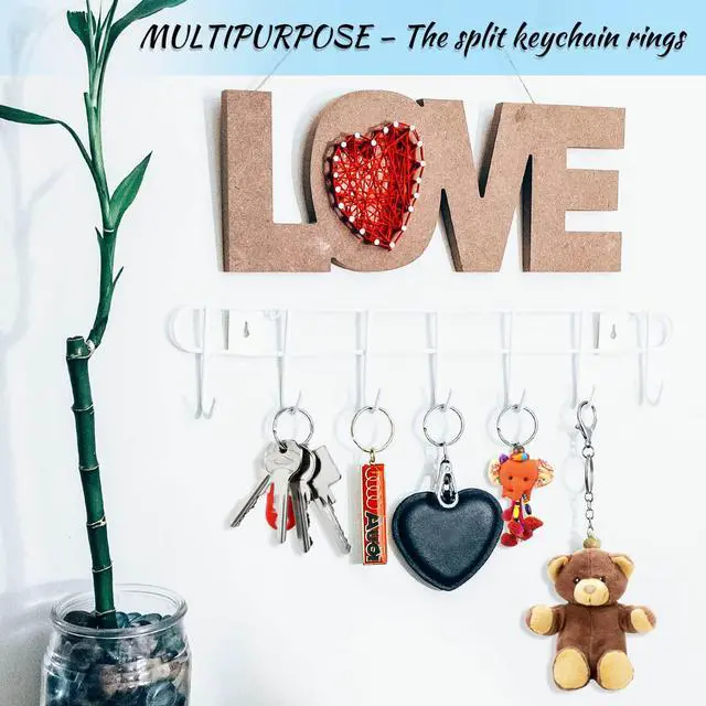 Alt view image 6 of 7 - 200Pcs Split Key Rings Bulk for Keychain and Crafts, 1 inch (25mm)