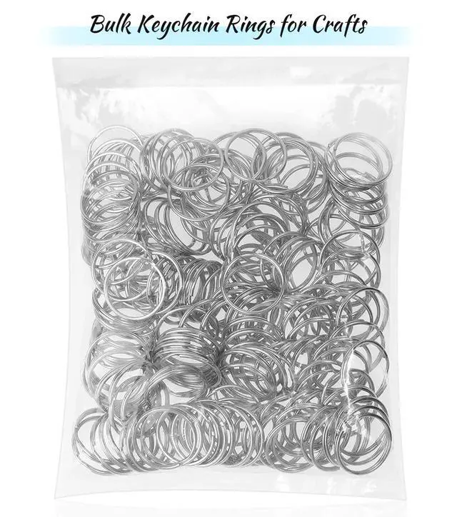 Alt view image 7 of 7 - 200Pcs Split Key Rings Bulk for Keychain and Crafts, 1 inch (25mm)