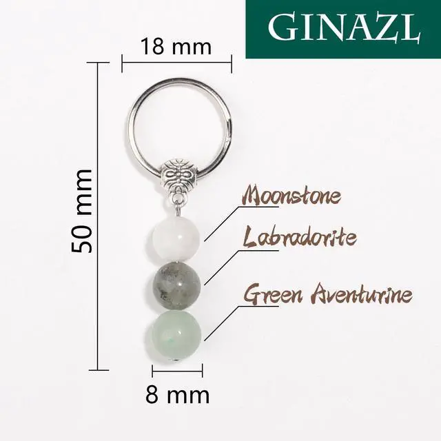 Alt view image 5 of 6 - New Beginnings Gifts for Women, Natural Crystals Keychain Coworker Leaving Gift for Women Going Away Gift for Friends Farewell Gifts for Coworkers Divorce Souvenir (NB)