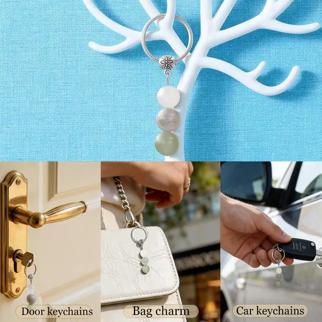 Alt view image 6 of 6 - New Beginnings Gifts for Women, Natural Crystals Keychain Coworker Leaving Gift for Women Going Away Gift for Friends Farewell Gifts for Coworkers Divorce Souvenir (NB)
