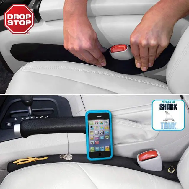 Main image of 2 Original Car Seat Gap Fillers (Shark Tank) + Dash Pad + Light