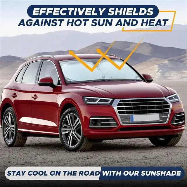 Alt view image 6 of 7 - Car Windshield Sun Shade, Front Window Sun Blocker for SUVs,Sedan
