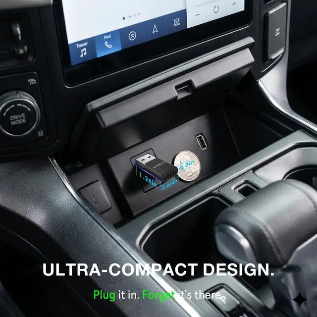 Alt view image 4 of 7 - Ultra-Compact 2 in 1Wireless CarPlay & Android Auto Adapter
