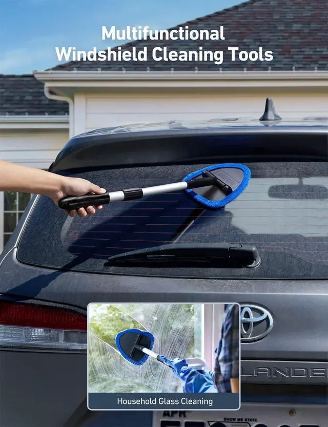 Alt view image 7 of 7 - 21" Extra-Long Windshield Cleaner Tool & Car Interior Detailing Kit