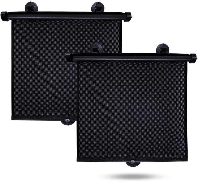 Main image of Car Side Window Sun Shade (2 Pack) Retractable Sunshade for Kids