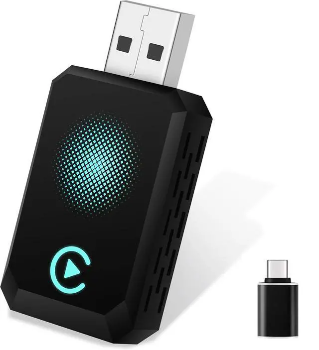 Main image of Wireless Carplay Adapter, Convert Wired to Wireless CarPlay, Compatible with CarPlay, Plug and Play, Type-C/USB, Suitable for 800+ Vehicles (Blue)