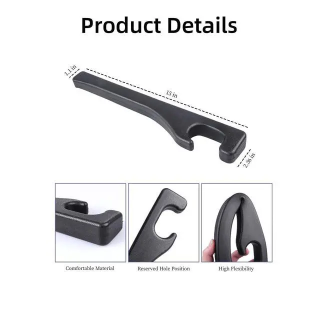 Alt view image 3 of 6 - Car Seat Gap Filler 2 Pack, Universal Fit PU Leather Car Seat Gap Plug to Fill The Gap Between Seat and Console, Car Seat Crevice Blocker Stop Things from Dropping
